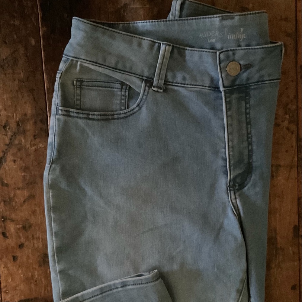 LEE Riders Cropped CAPRI JEANS~Stretchy! 14M